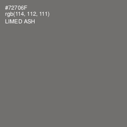 #72706F - Limed Ash Color Image